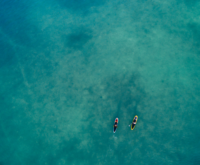 Kayaking in the sea