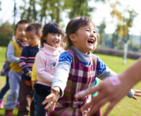 Kids playing in the ground